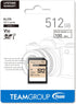 TEAMGROUP Elite 512GB UHS-I U3 V30 UHD Memory Card, Read Speed up to 100MB/s, Compatible with Canon Sony Nikon