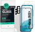 Ibywind Screen Protector for Samsung Galaxy S22 Plus 5G, 2Pcs Tempered Glass, 1Pc Camera Lens Protector