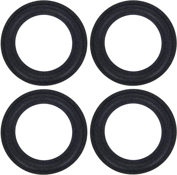 Fielect 6 Inch Speaker Foam Edge Surround Rings, Replacement Parts for Speaker Repair, 4pcs
