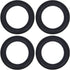 Fielect 6 Inch Speaker Foam Edge Surround Rings, Replacement Parts for Speaker Repair, 4pcs
