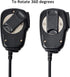 HYS Heavy Duty Shoulder Speaker Microphone - Walkie Talkie Remote Speaker Mic with 3.5mm Audio Jack Replacement