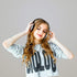 LORELEI X6 Over-Ear Headphones, Lightweight Foldable & Portable Stereo Bass with Microphone, 1.45M No-Tangle Wired
