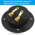 2-Pack 2-Way Speaker Box Terminal Cup, 3 Inch Round Stereo Screw Cup Connectors for Home Stereo