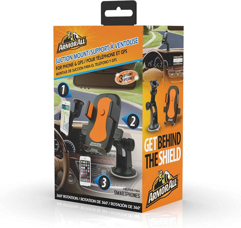 Armor All AMK3-0117-BLK Suction Mount for Phone/GPS
