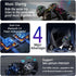 Q18 Motorcycle Bluetooth Headset with Music Sharing, 1000M Intercom for 2 Riders, CVC Noise Reduction, Hard/Soft Mic