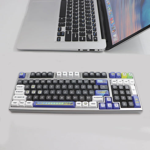 JSJT PBT Keycaps, 154 Keys Custom Keycaps, JSA Profile, Power Loading Themed Keycap Set for Cherry MX Switches