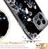 Esdot iPhone 13 Pro Max Case with Built-in Screen Protector, Military Grade Cover with Fashion Designs, 6.7" Purple
