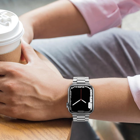 Tasikar Band Compatible with Apple Watch Band 49mm 46mm 45mm 44mm 42mm, Premium Stainless Steel Metal Replacement
