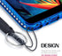 NGB Designed iPhone 12 Mini Case, Purple/Blue Glitter Liquid Sparkle Cover with Tempered Glass Protector
