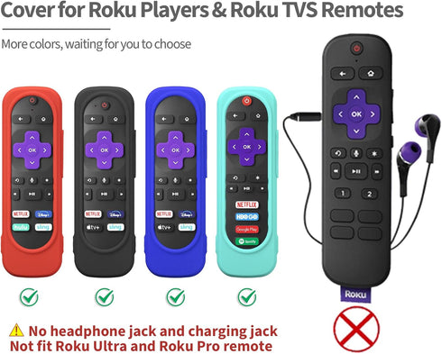 DUOLAXMENG Silicone Case Cover for TCL/Hisense/Roku Streaming TV Stick Remote - Shockproof Washable Remote Cover Pink