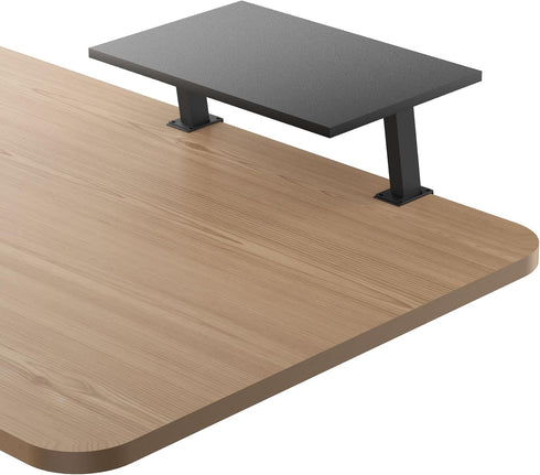 15-Inch Desktop Clamp-on Shelf & Monitor Riser, 2-in-1 Reversible Design Fits Either