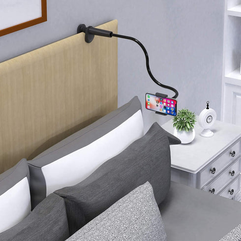 Phone Holder Bed Gooseneck Mount - Flexible Arm 360 Mount Clip Adjustable Bracket Clamp Stand for Cell Phone 11 Pro XS