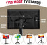 43" 600D Mobile Outdoor TV Stand Cover, Television Covers with Side Zipper for Rolling TV Stand, Weatherproof TV Screen