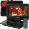 DBPOWER 11.5" Portable DVD Player, 5-Hour Built-in Rechargeable Battery, 9" Swivel Screen, Support