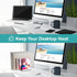 Vertical Laptop Stand Holder, 3 Slot Adjustable Dock Size, Space-Saving Desktop Holder for Computer, Tablet, Phone