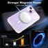 Slim Clear Magnetic Case for iPhone 14 & 13 - Military-Grade Protection, Compatible with MagSafe, 6.1 inch.