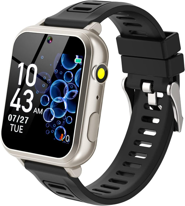 Phyulls Smart Watch for Kids, 24 Puzzle Games, Camera, Music, Alarm, Pedometer, Birthday Gift for 3-12 Year Olds