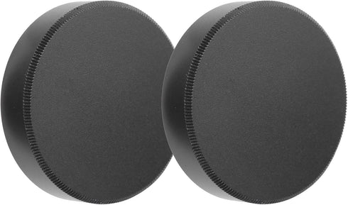 DAUERHAFT Camera Lens Rear Cover, 2Pcs Metal Lens Rear Cap Cover for M42 Screw Lens Mount