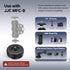 JJC 1/4" 4/3, 6/5 Pro/4, 13, Insta360 X5 Portable Camera Suction Cup Mount with Female Hole, Twist-Lock Vacuum Suction