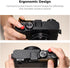 X100VI X100V, K&F CONCEPT Camera Thumb Grip with Red Shutter Button Compatible with FUJIFILM Black