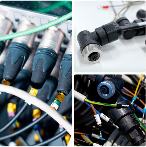 MECCANIXITY 4 Pin M12 Male & Female Aviation Wire Connector, 4 Set Waterproof IP67 Circular Connector