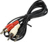 HQRP Stereo RCA to 3.5mm Audio Cable Compatible with Vizio Sound Bar Models, Mini Plug Cord Y-Splitter 5ft