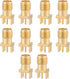 10Pcs SMA Female Jack Connector Brass PCB Clip Mount Base