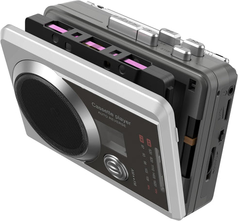 DIGITNOW Cassette Player Recorder, Retro AM/FM Radio, Portable Cassette Audio Player Speaker Device