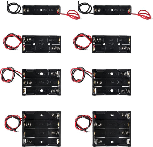 DIANN 8pcs AAA Battery Holder 2pcs AAA Battery Holder 1 Slot 2pcs 2