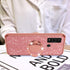 nancheng Case for TCL 20 XE 6.5-inch, Cute Girls Women Glitter Soft Silicone Cover with Stand - Rose Gold