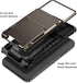 Vofolen iPhone 15 Plus Case, Gun Metal, Dual Layer Shockproof Wallet with Card Holder, 4-Card Slot, 6.7'' Protective