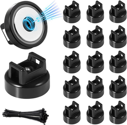 SangAncons zbab1 Magnetic Zip Tie Mount Base, 25LBS Strong Magnetic Wire Holder &
