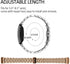 Chofit Metal Bracelet for Fitbit Inspire/Inspire HR/Inspire 2, Stainless Steel Replacement Strap for Women, Rose Gold