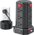 SMALLRT Power Strip Surge Protector, 6.5 Ft Extension Cord with 12 AC Multiple