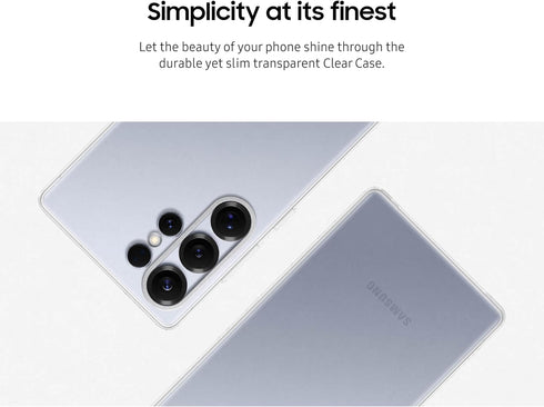 Samsung S25 EF-QS938CTEGUS Galaxy Ultra Clear Phone Case, Transparent Protective Cover, Sleek and Smooth Design