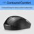 HP Wireless Mouse - Black, 15-Month Battery, 1600 DPI Sensor, Side Grips for PC/Laptop, Mac, Chromebook