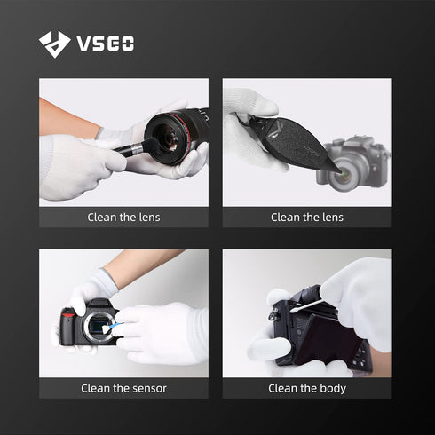 VSGO DDG-1 Camera Cleaning Gloves - Professional Anti-Static Cleaning Gloves White for Camera, Sensor Cleaning