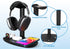 4 in 1 Headphone Stand with 15w Qi Charging Station, Detachable Design for Travel, Home, Hotel