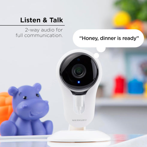 Indoor Camera, 1080p HD Home Security Camera with Two-Way Audio, Motion Detection, Night Vision, Compatible with Alexa