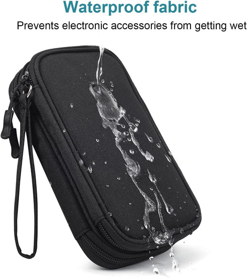 Electronic Accessories Organizer Carry Bag, Travel Cable Organizer Pouch for Cord, Charger, Earphones (M)