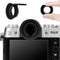 Extended X-T50 XT50 Eyecup Eyepiece, New Round Shape Soft Silicon Camera Eye