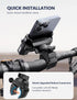 Bike Phone Mount for Electric, Mountain, Scooter, and Dirt Bikes, Universal 360° Bicycle Handlebar Holder for iPhone
