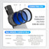 HGEKLIZV 52mm Circular Polarizing Filter Clip for Smartphones - Optical Glass CPL Lens with Rotating Frame & PU Case |