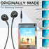 OEM UrbanX Corded Stereo Headphones for Samsung Galaxy A11 with Microphone and Volume Buttons (Grey)