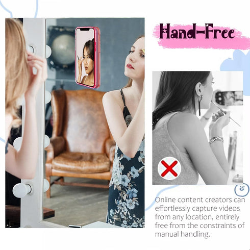 Galundge 2 Pack Silicone Suction Phone Case Mount, Non Slip Sticky Grip, Silicon Adhesive Suction Cup Mount, Strong