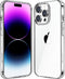 JJGoo iPhone 14 Pro Max Case, Clear Non-Yellowing Shockproof Phone Case, Slim Anti-Scratch Hard PC Cover