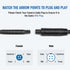 EWAY 4 (10FT/3M) 4PIN Pin Extension Cable for Dash Cam Rear View Backup Camera Reverse Car Recorder Mirror Dashcam Male