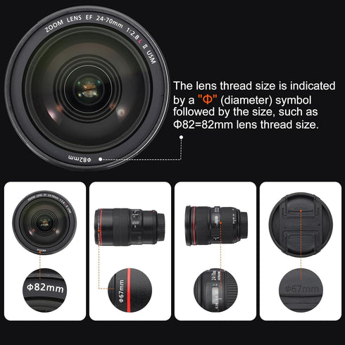 MECCANIXITY UV Lens Filter, Multi-Layer Coatings 95mm HD Hydrophobic Scratch Resistant for Camera Photography