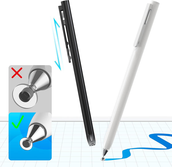 2pcs Smallest Disc Tip Universal Touch Pen for Apple iPad/Pro/Air/Mini/iPhone/Samsung Galaxy Tablet/Android