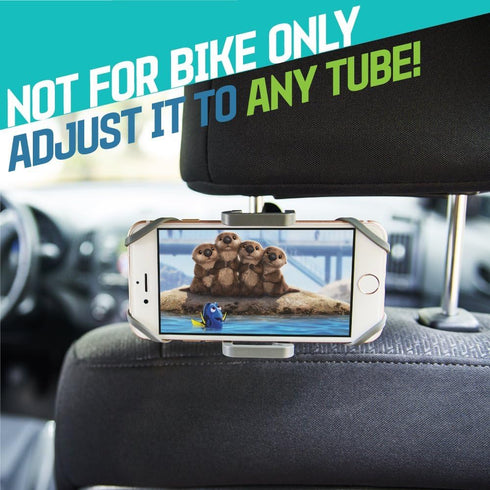 CAW.CAR Accessories Metal Bike & Motorcycle Phone Mount, Unbreakable Handlebar Holder for Smartphones